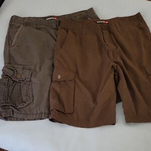 Duo of QuicksilverCargo Shorts with Relaxed Fit and Durable Fabric